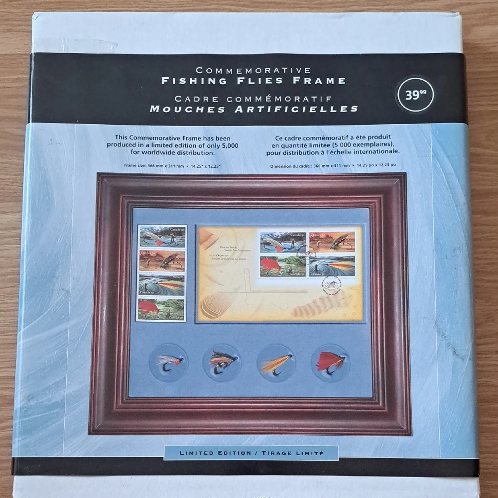 Commemorative Fishing Flies Frame - Picture 1 of 5
